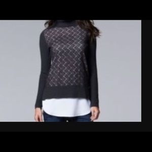 Simply Vera Wang Turtleneck Tunic Sweater